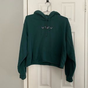 Butterfly Cropped Hoodie